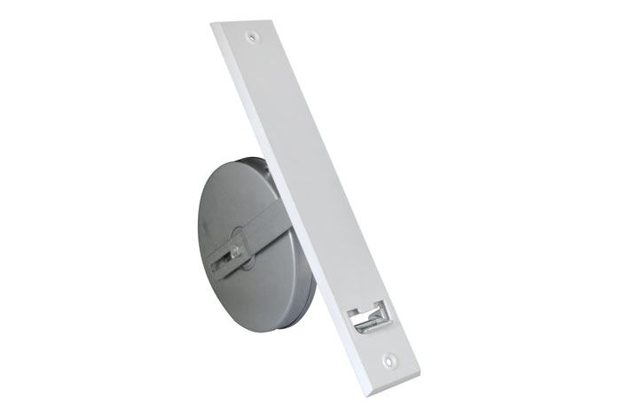 Einlass-Gurtwickler Unterputz inkl. Kunststoff-Abdeckplatte | weiß / LA: 186 mm 