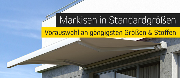 Markisen in Standardgrößen