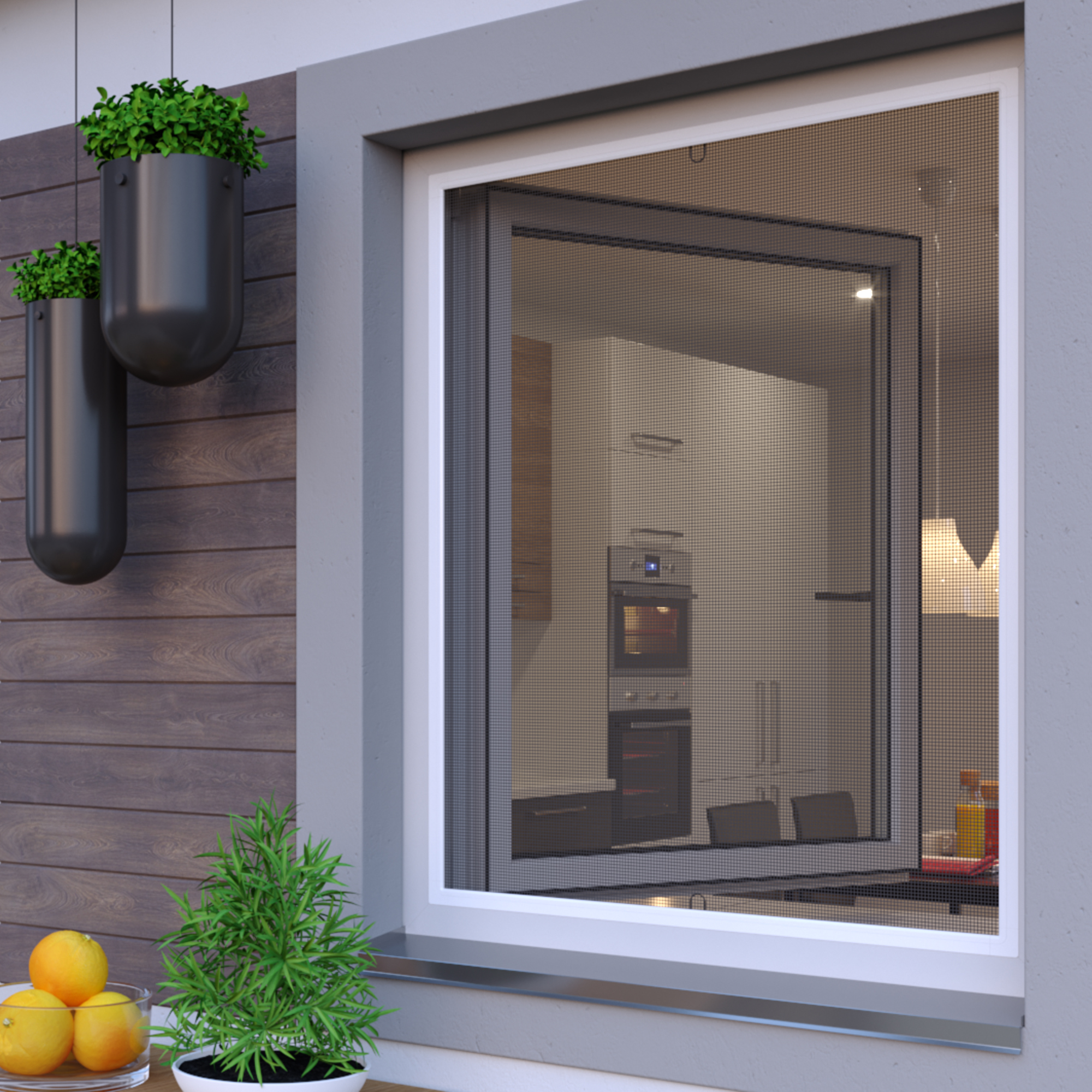 Zanzariera con telaio fisso SlimLine su misura