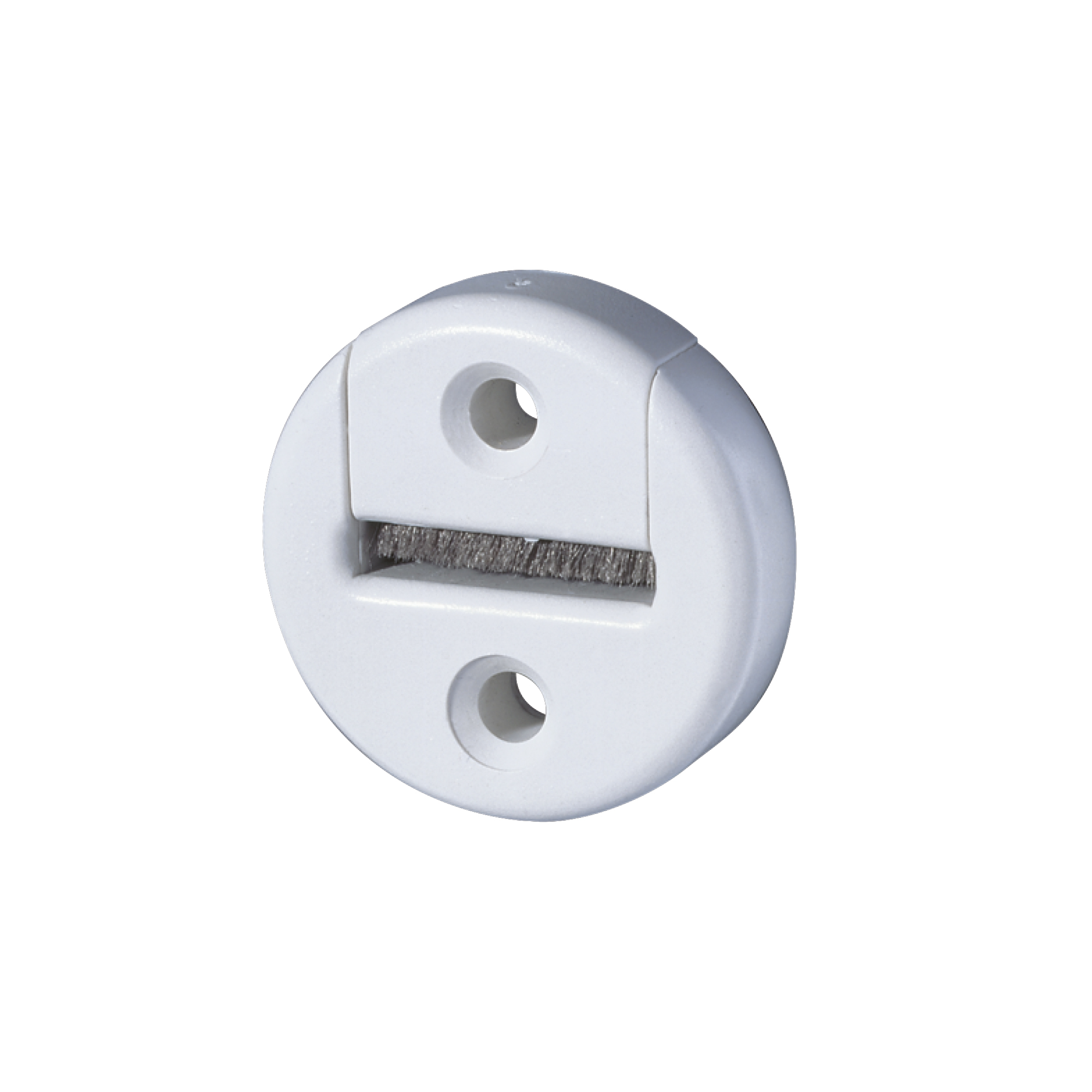 Guida cinturino rotonda con inserto in setole bianco / per cinghia da 23 mm
