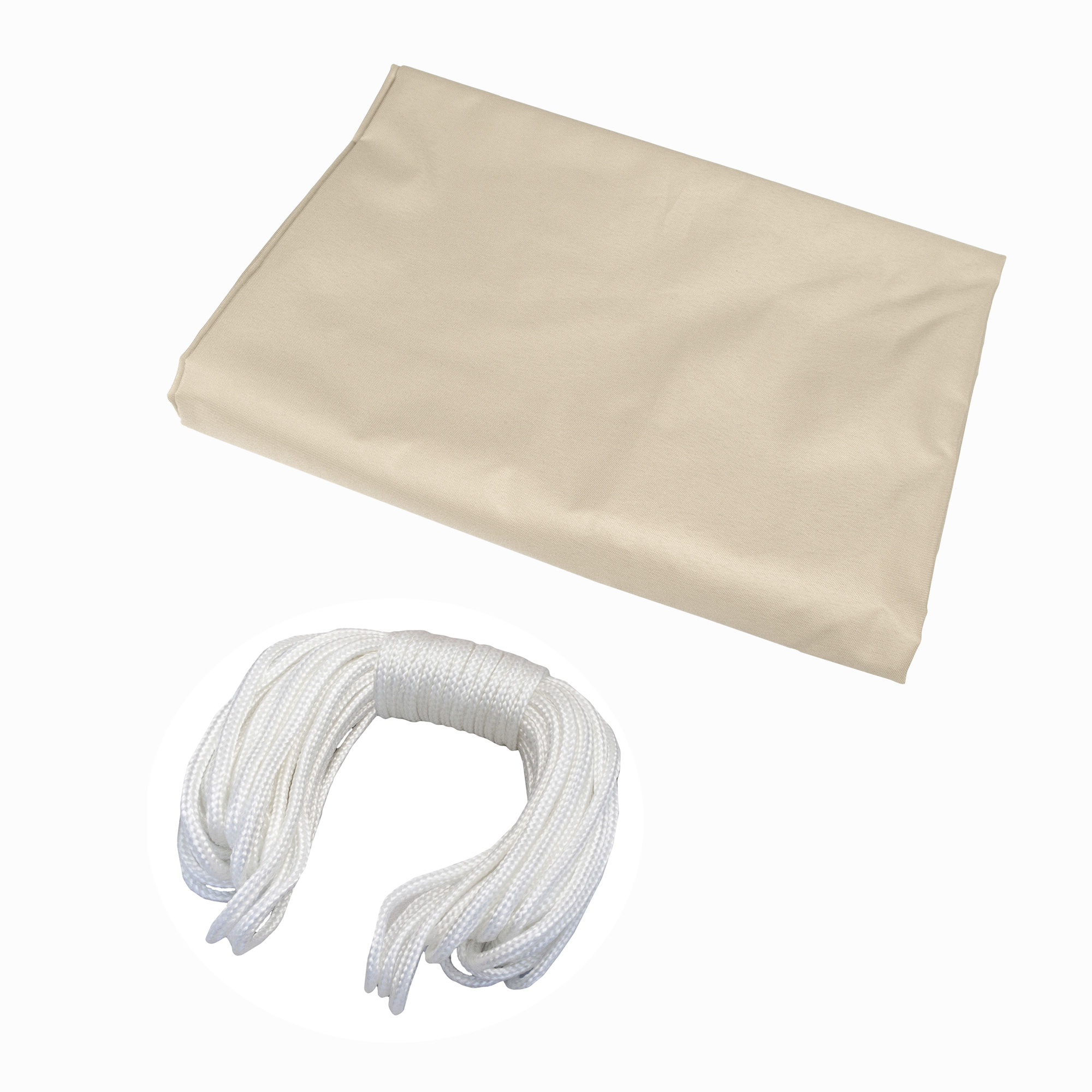 Balkonbespannung - Polyester / wasserdicht | 500 x 75 cm, creme