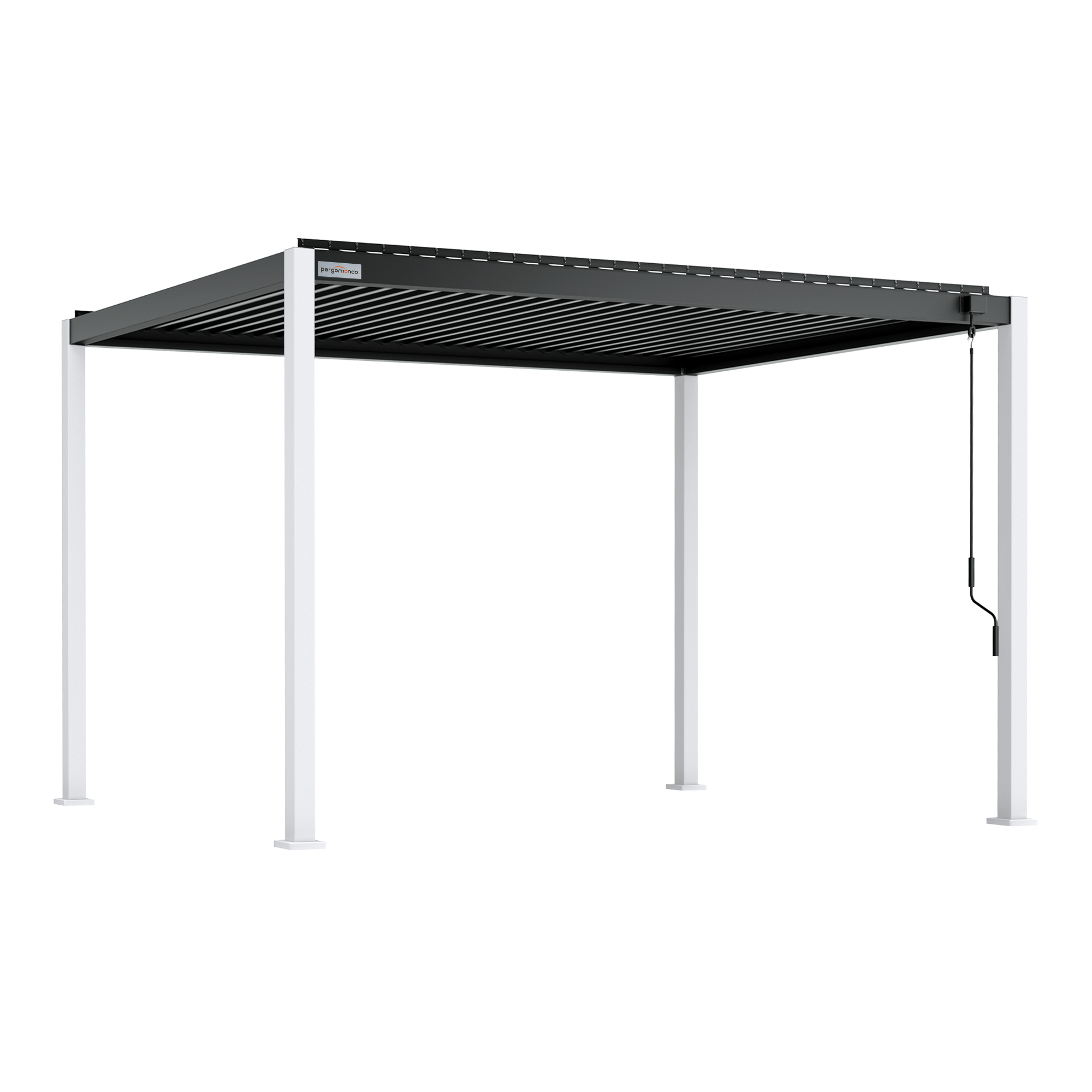 Pergola mit verstellbarem Lamellendach und stabiler Rahmenkonstruktion