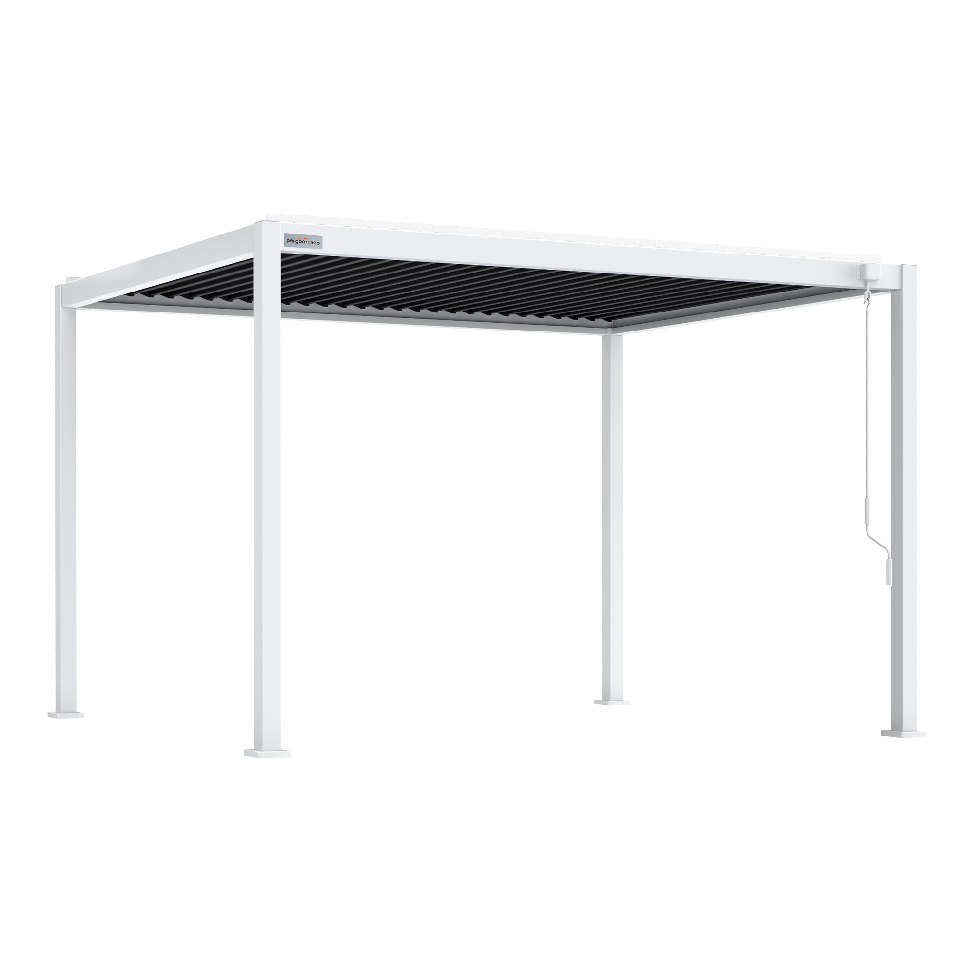 Pergola mit verstellbarem Lamellendach und stabiler Rahmenkonstruktion