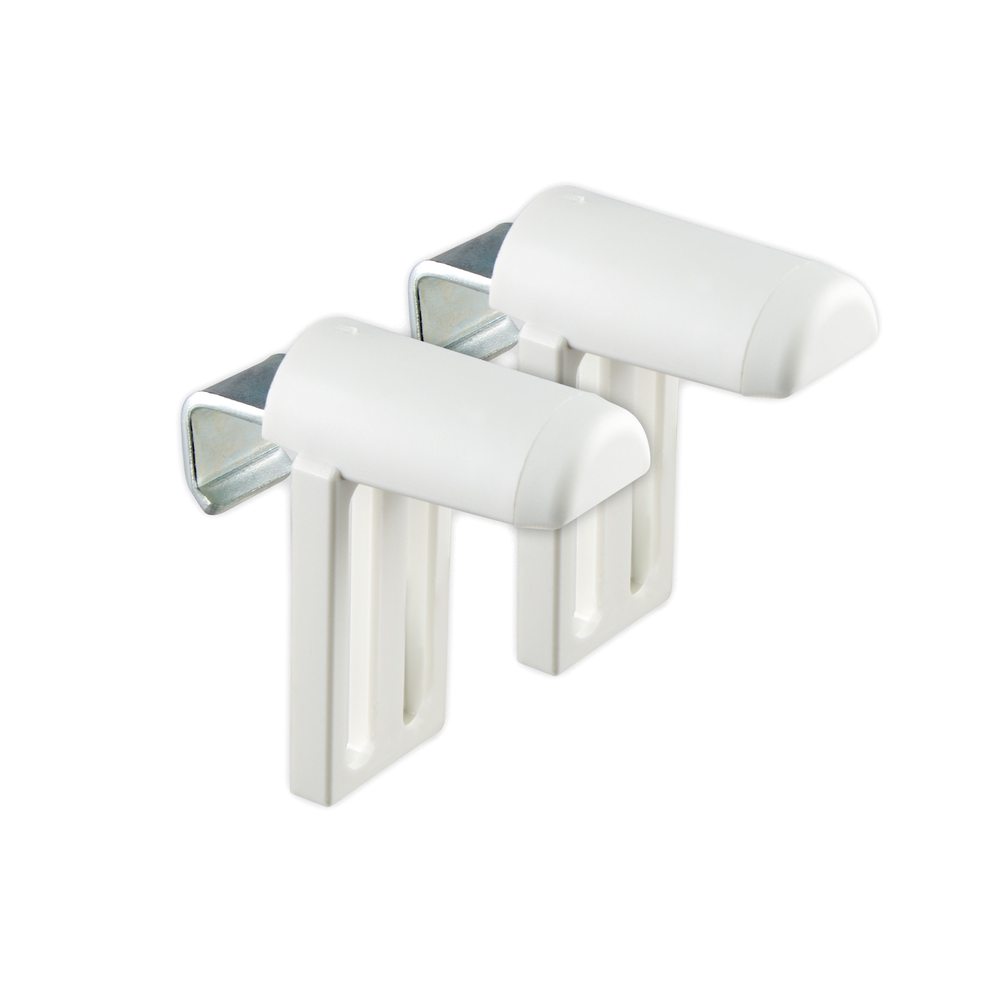 Supporto senza fori Klemmfix universale | Per finestre in PVC, set da 2