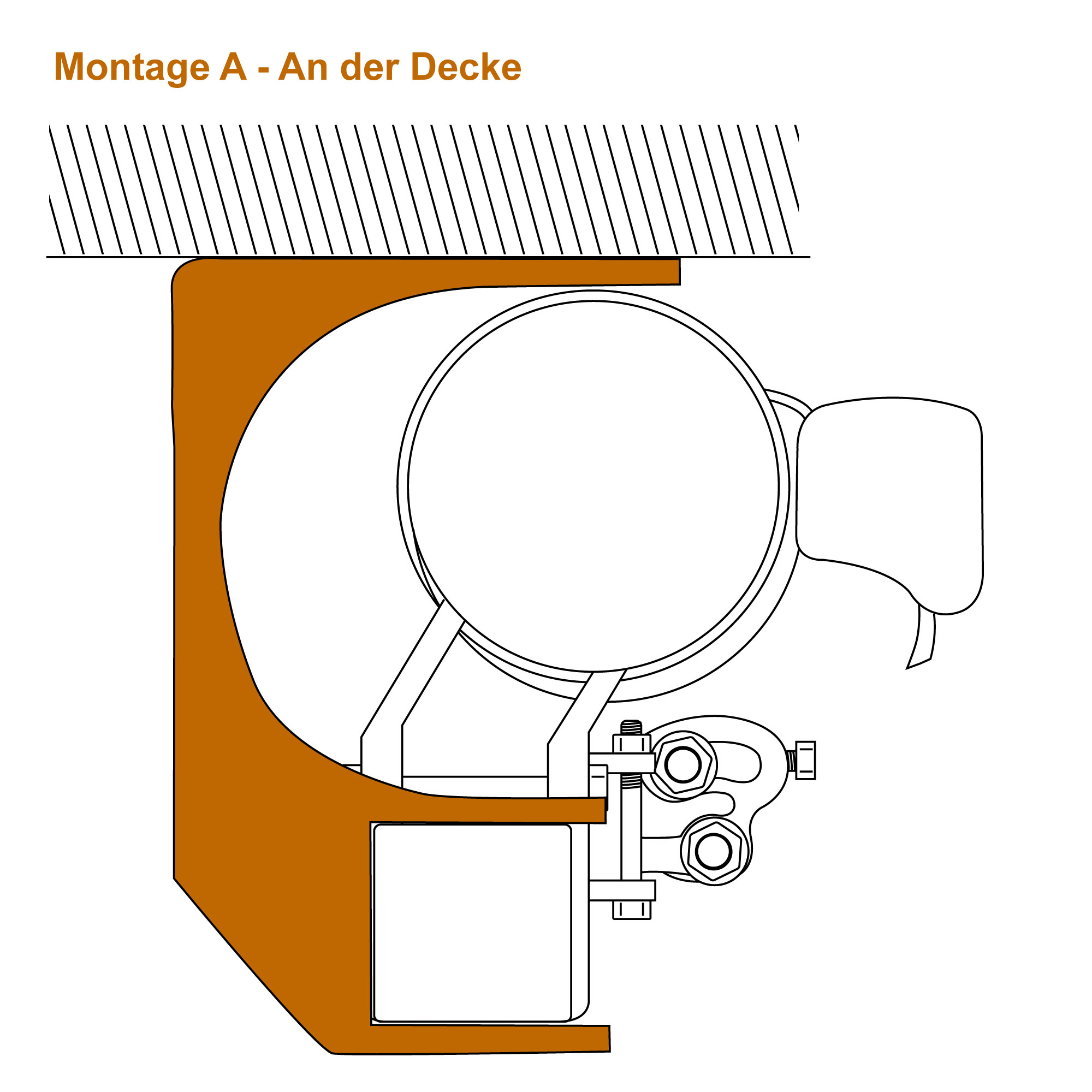 Gelenkarmmarkise Easy | 2,5 x 2 m / Stoff: Uni, hellbeige 