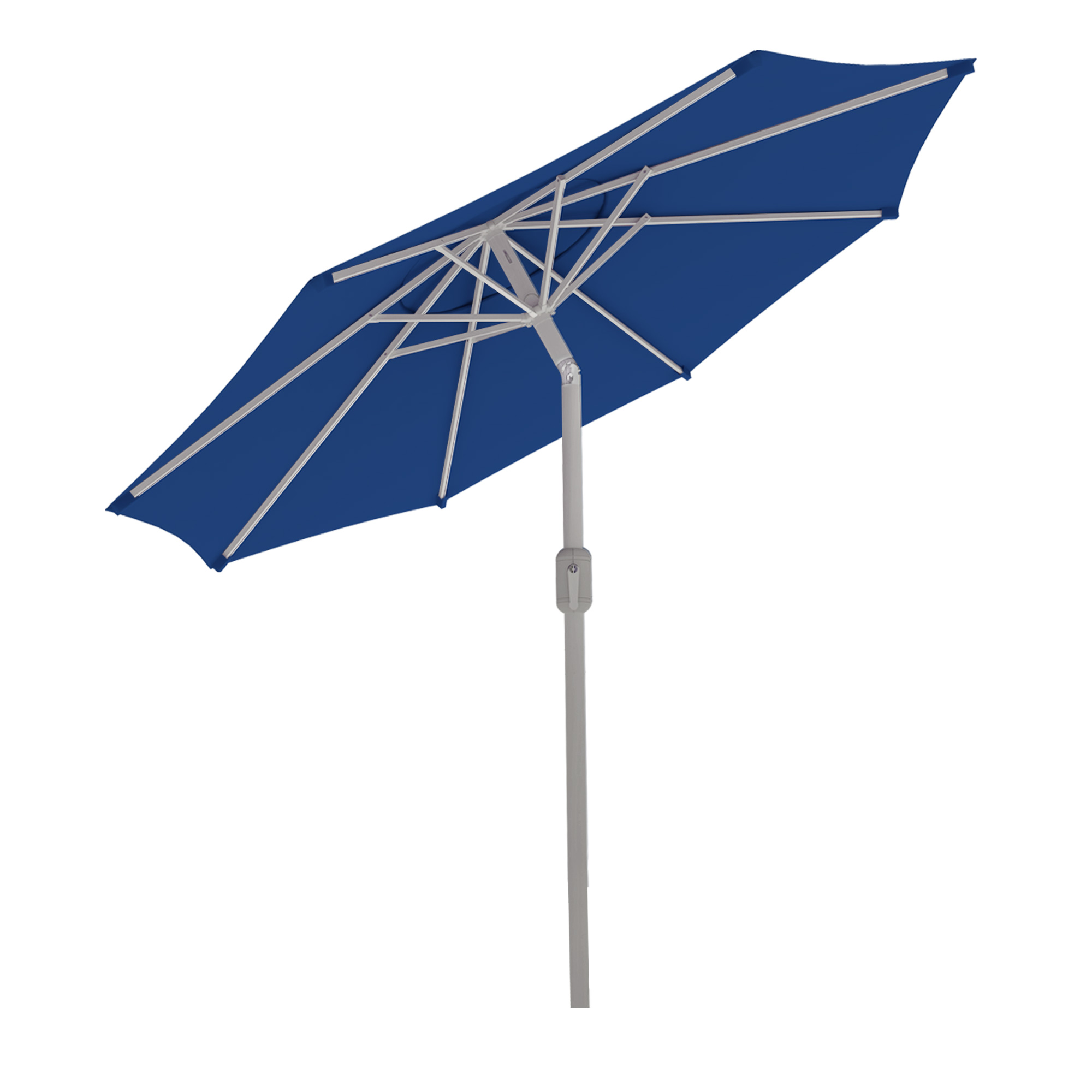 Ombrellone Interpara | 3,5 m, rotondo, blu | struttura, argento