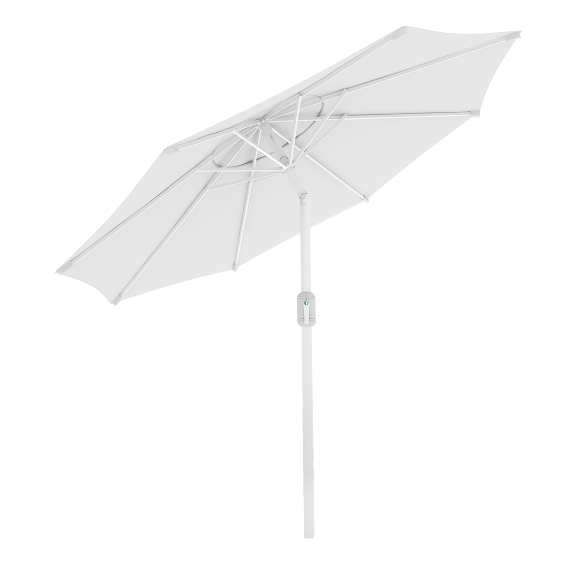 Ombrellone Interpara | 3,5 m, rotondo, bianco | struttura, bianco