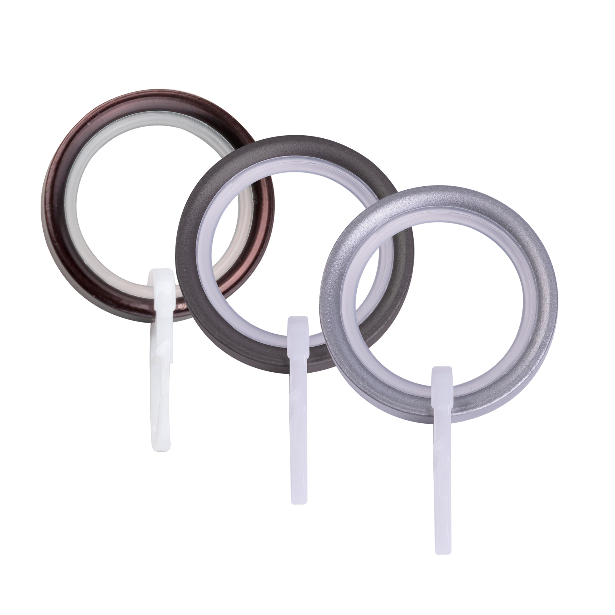 Anello per tenda – anello piatto con ganci per pieghe (Modello a scelta)