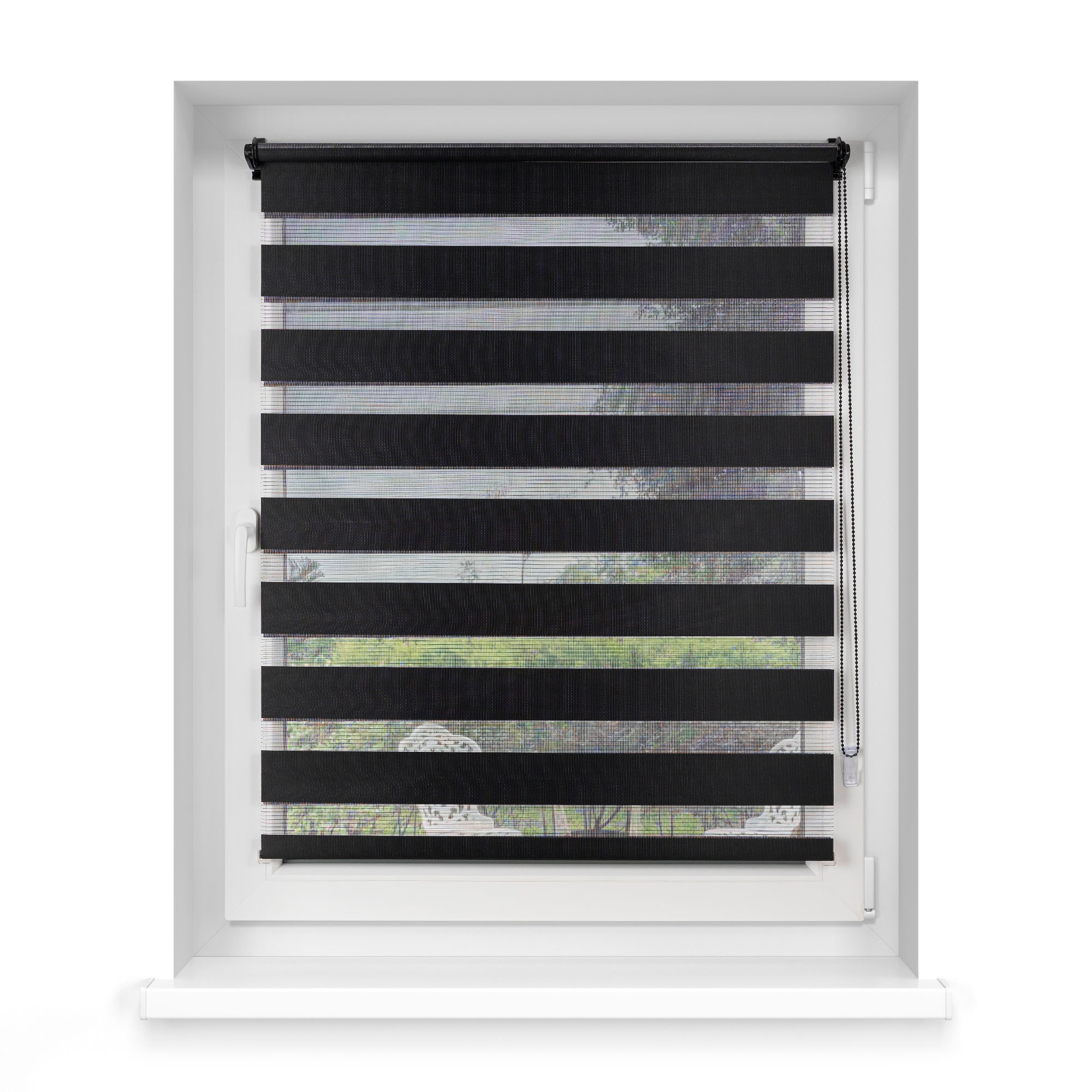 Klemmfix Doppelrollo / Duo Rollo | 100 x 230 cm, weiß 