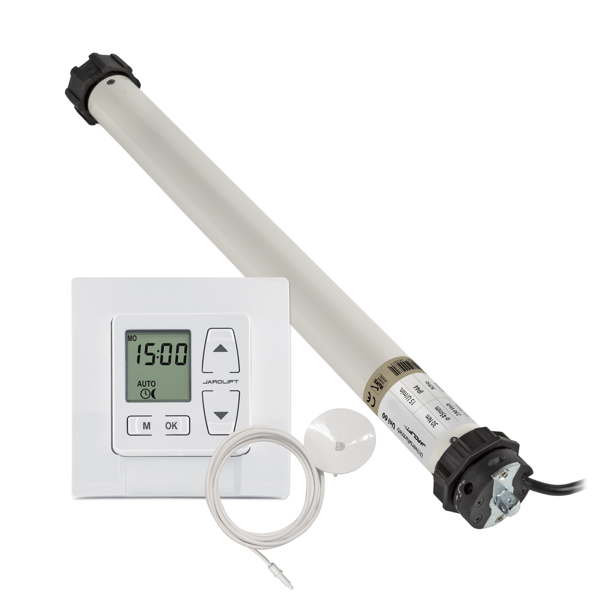 Motore per tapparella Universale | UNI60 (30 Nm / SW60) + Thor & Sensore