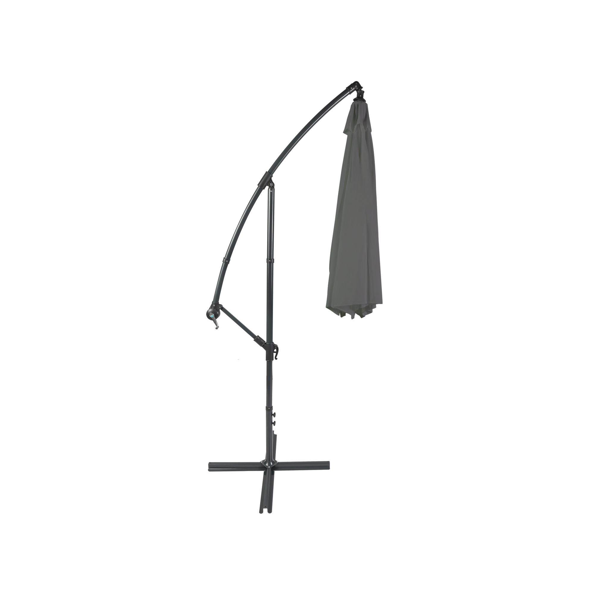 parabanana Ampelschirm | 3 m, rund, grau 
