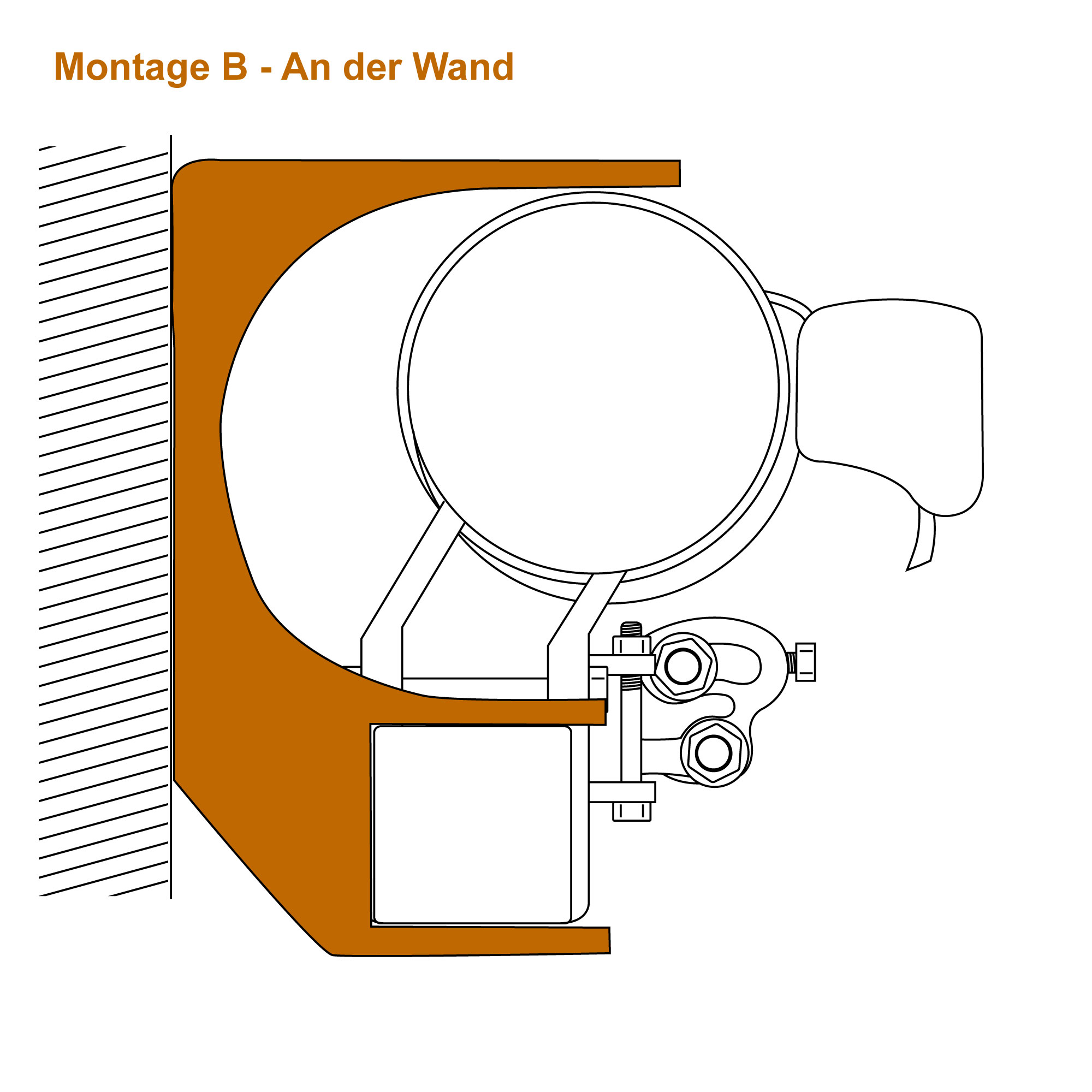 Gelenkarmmarkise Easy | 2,5 x 2 m / Stoff: Uni, hellbeige 