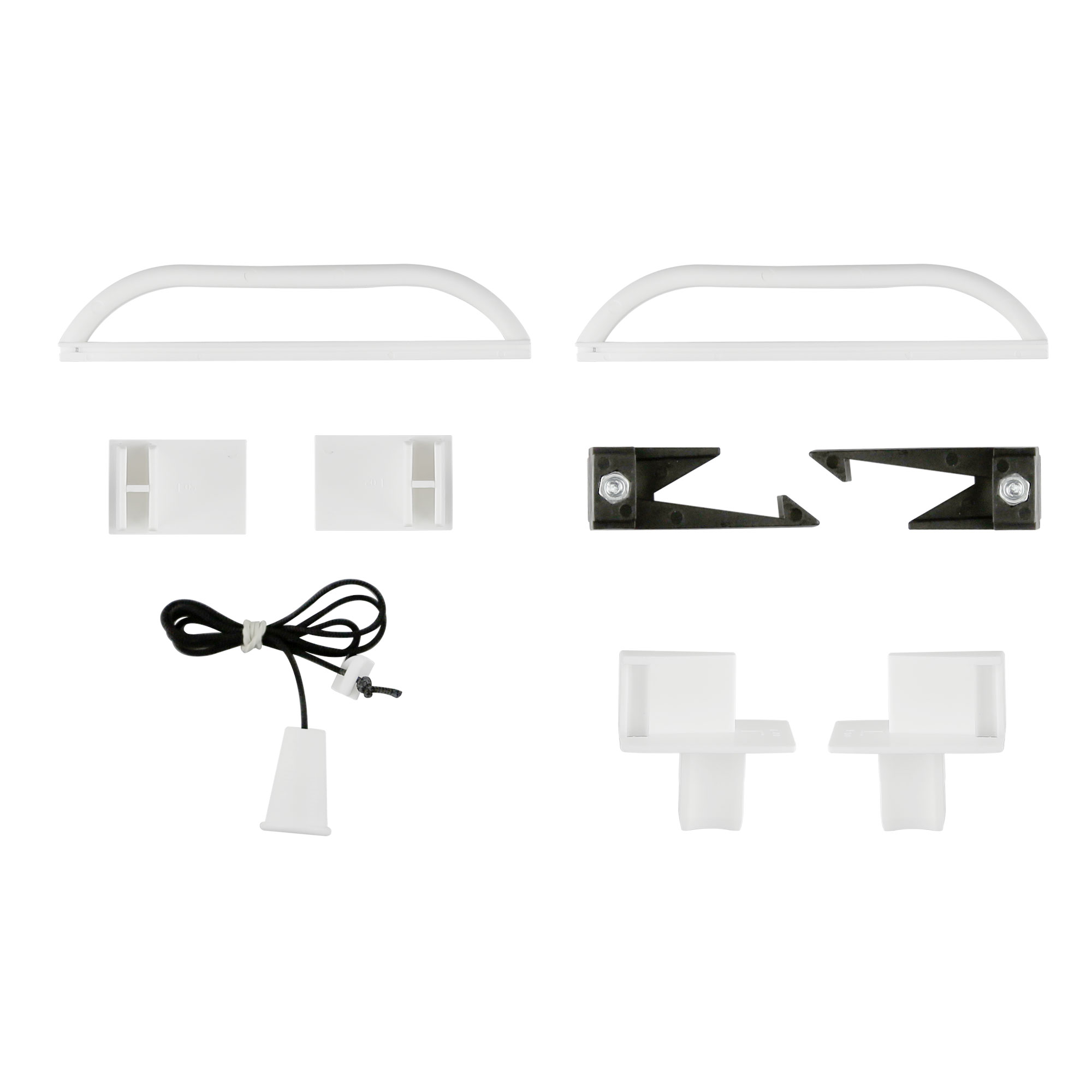 Set di Ricambi per Tende Verticali su misura / | con guida laterale | bianco 