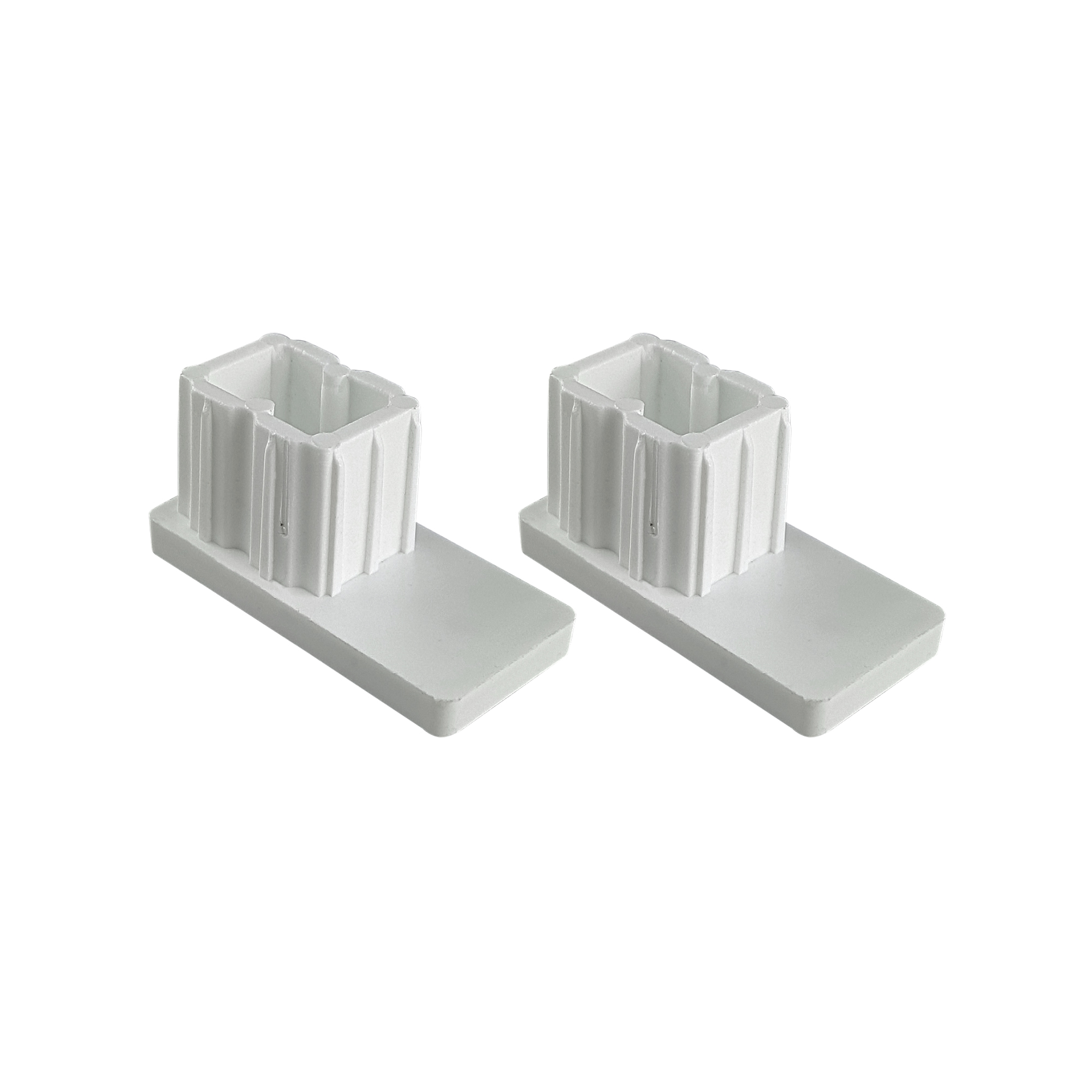 Tappo di chiusura per guide tapparella PP 45 (45 x 22 mm) | grigio, 2 pezzi