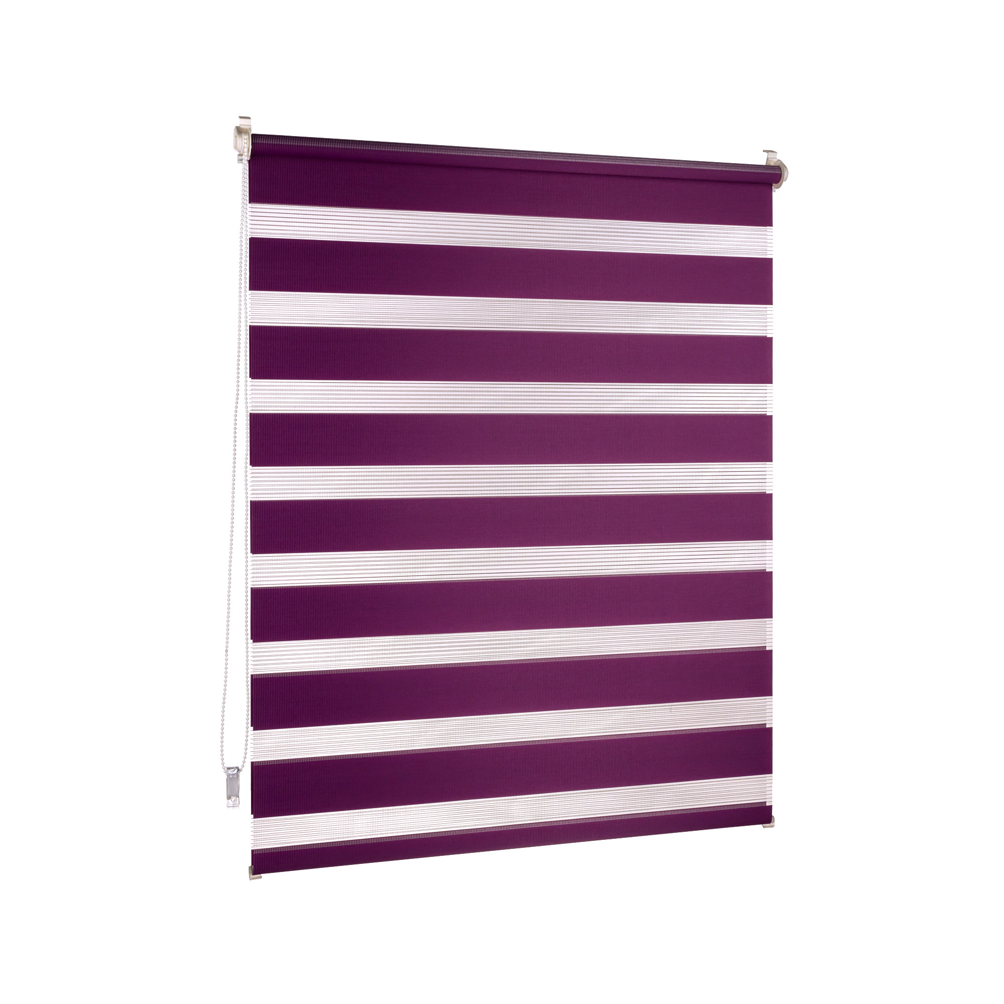 Klemmfix Doppelrollo / Duo Rollo | 45 x 150 cm, aubergine 