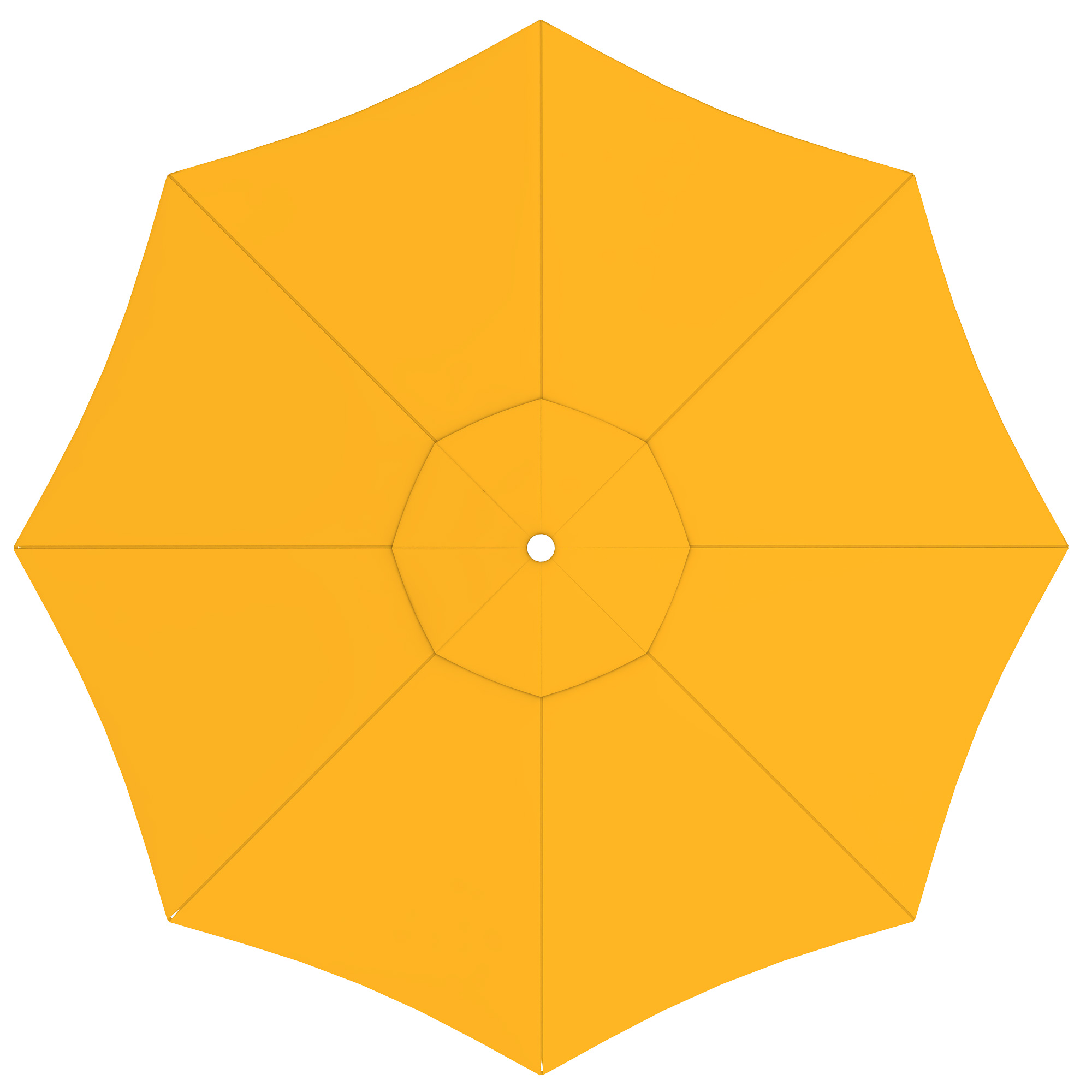 Copertura per ombrellone Interpara | 3,5 m, rotondo,giallo