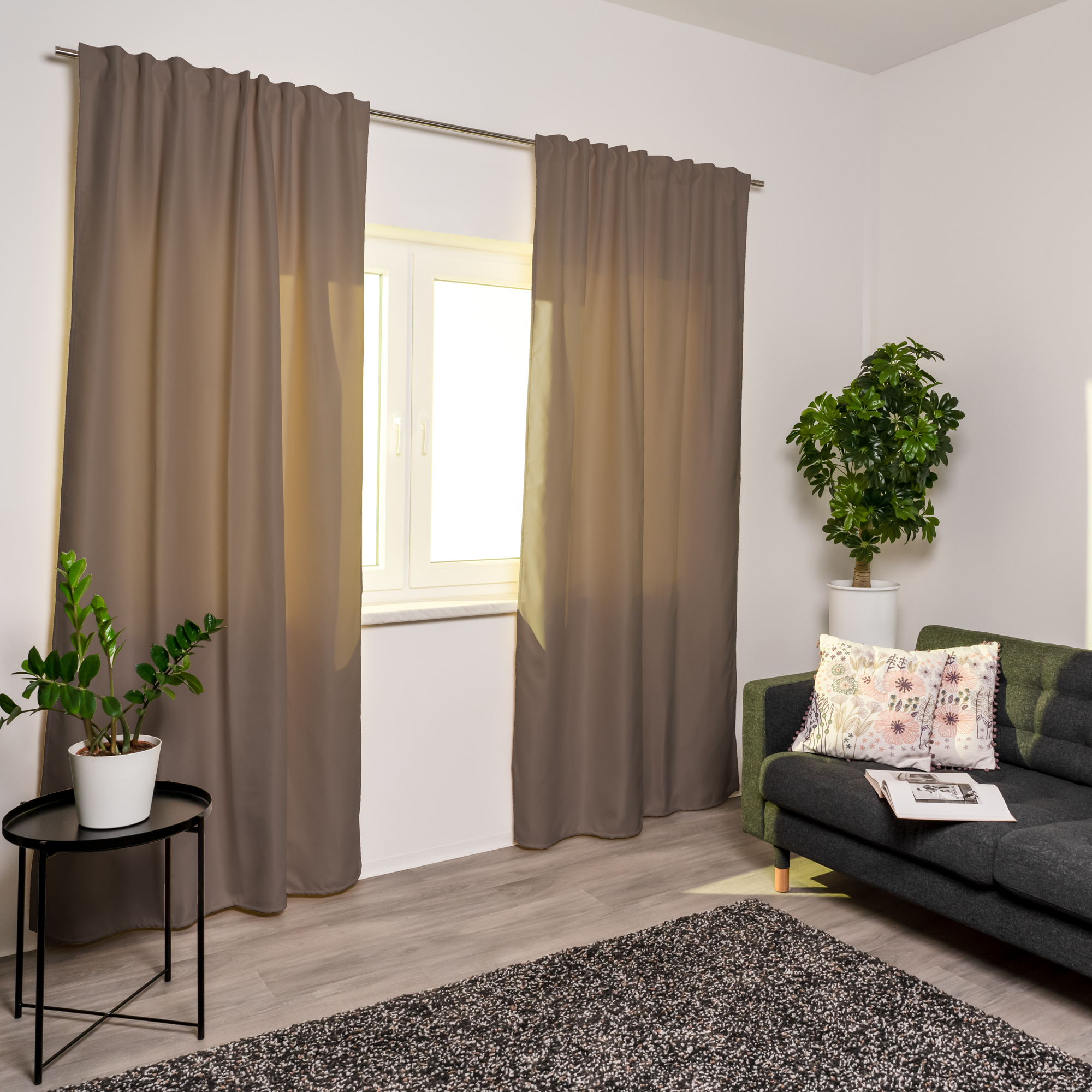 Tenda termica con nastro multifunzione PELLU | opaco, 135 x 245 cm, natural, 2 pezzi