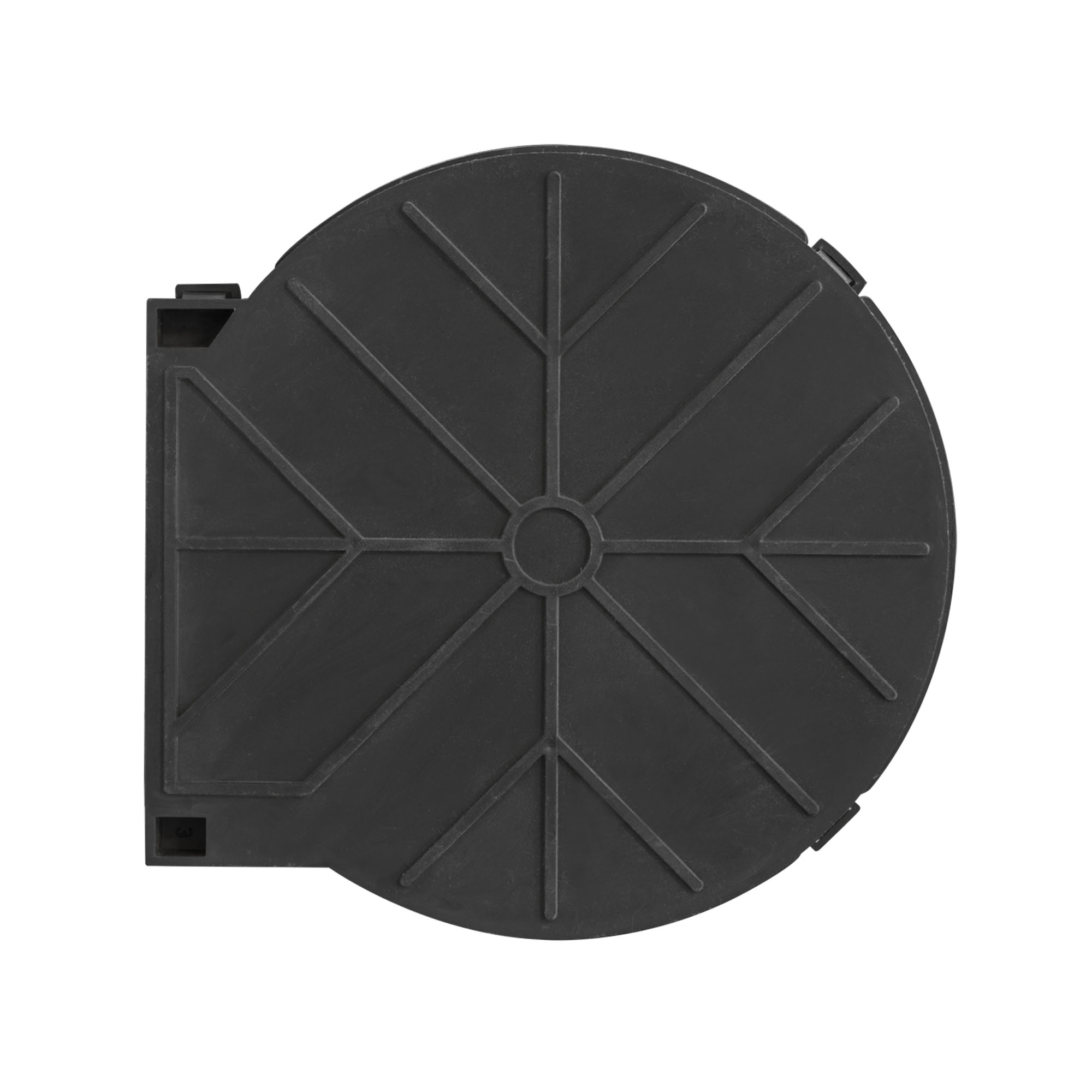 Cassetta da incasso per avvolgitore a ingranaggio MK104 / plastica / luce: 104 mm / nero