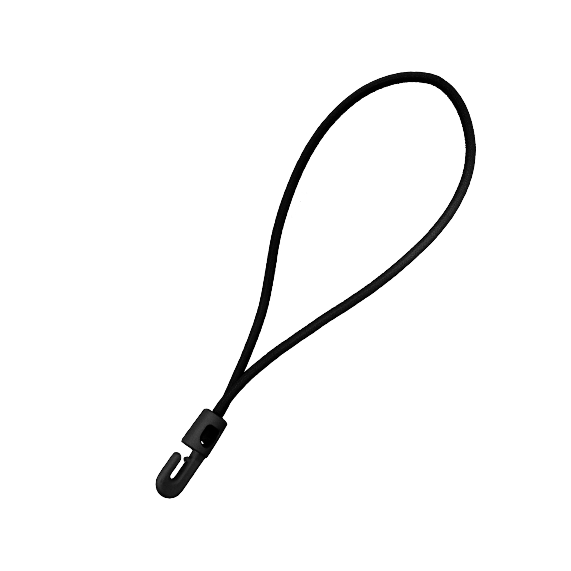 Fascetta elastica con gancio in plastica | 25 cm, nero
