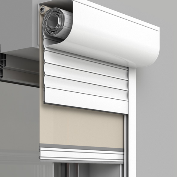 Vorbaurollladen Hybrid