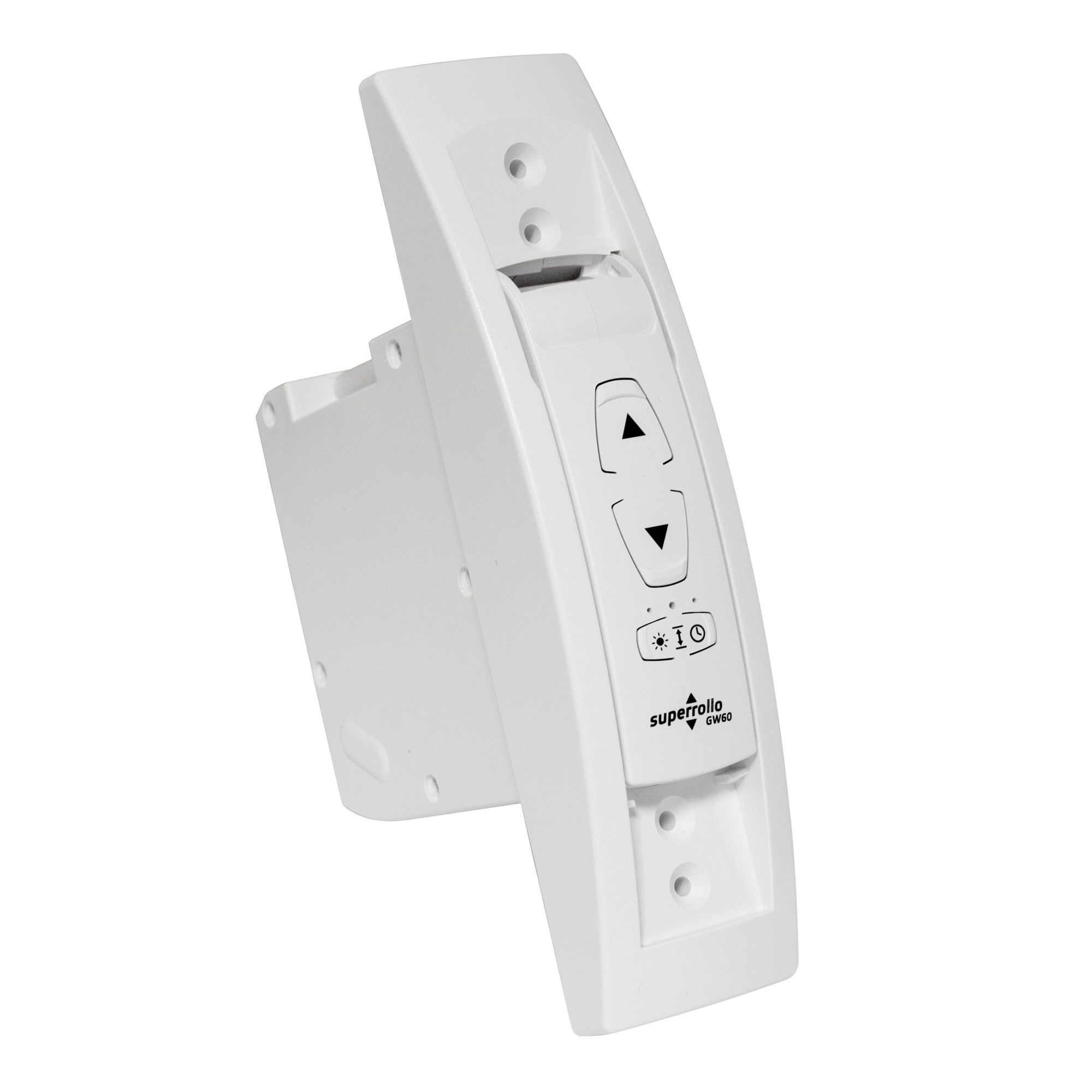 Elektrischer Gurtwickler mit Tasten und Zeitschaltuhr für Rollladensteuerung