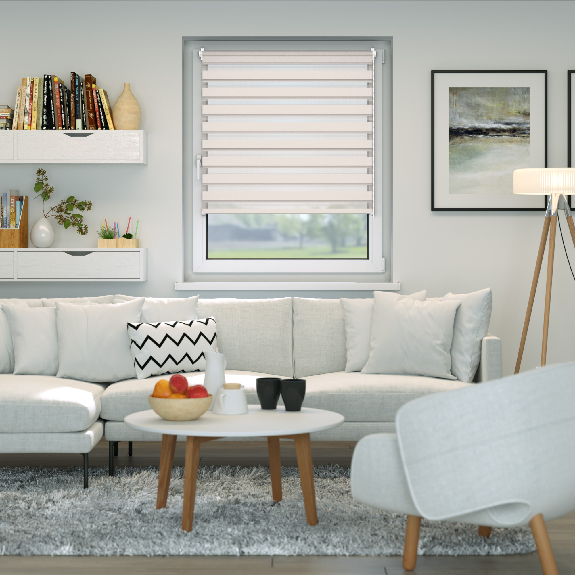 Tenda Giorno e Notte Zevra | 35 x 160 cm, crema