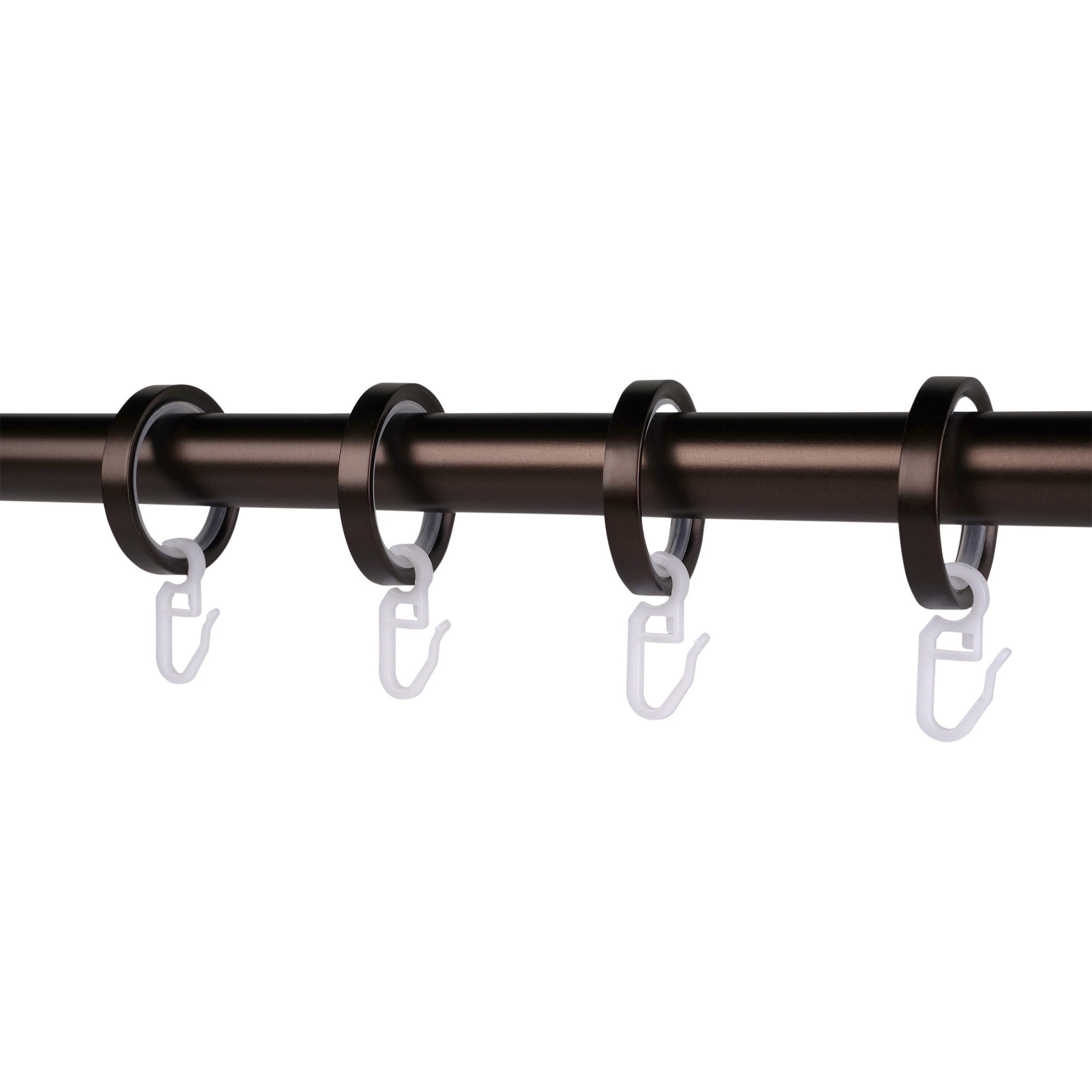 Ringe mit Haken für Gardinenstange in einem Set, geeignet zur Befestigung von Vorhängen