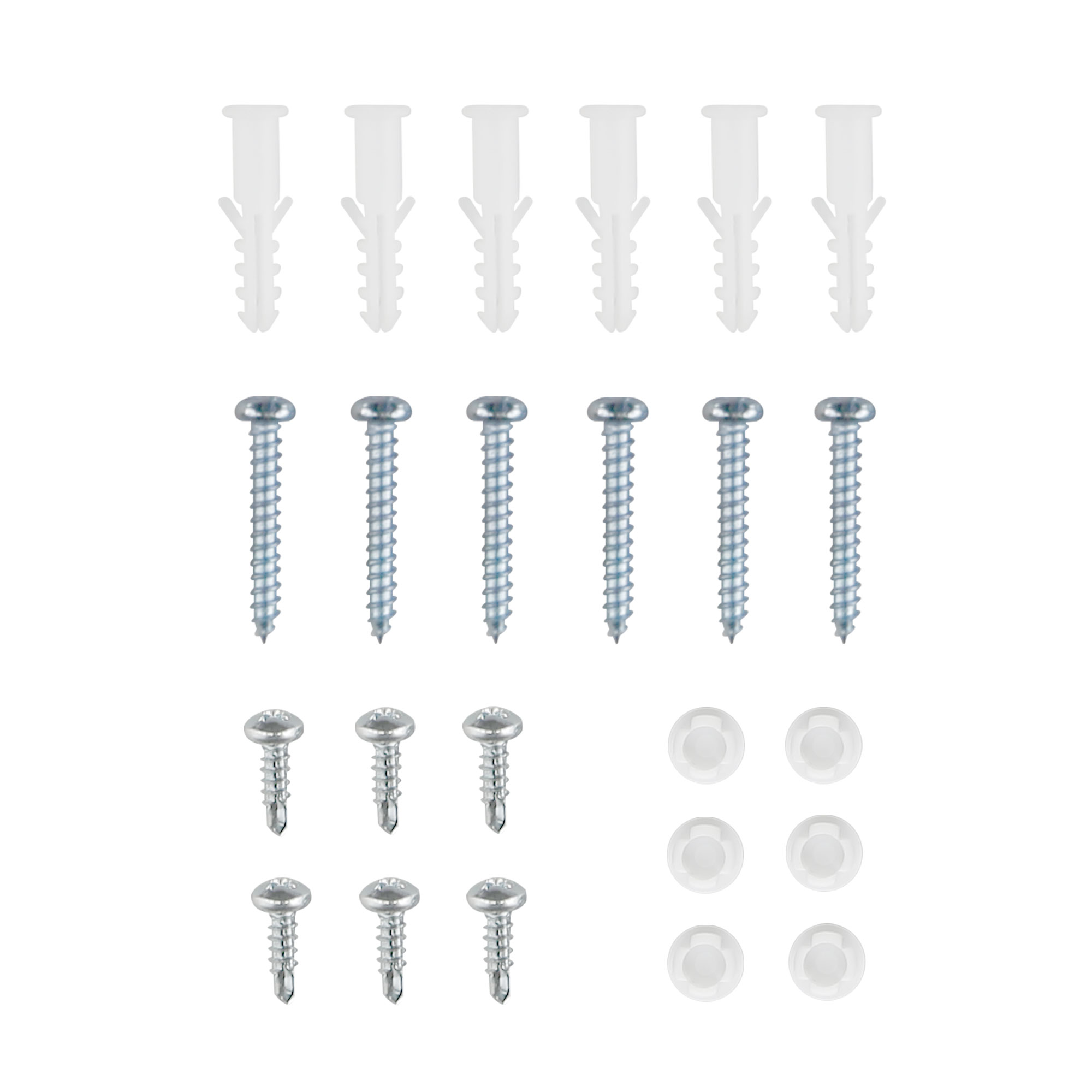 Set di Viti per Tende Verticali. su misura / | con guida laterale | bianco 