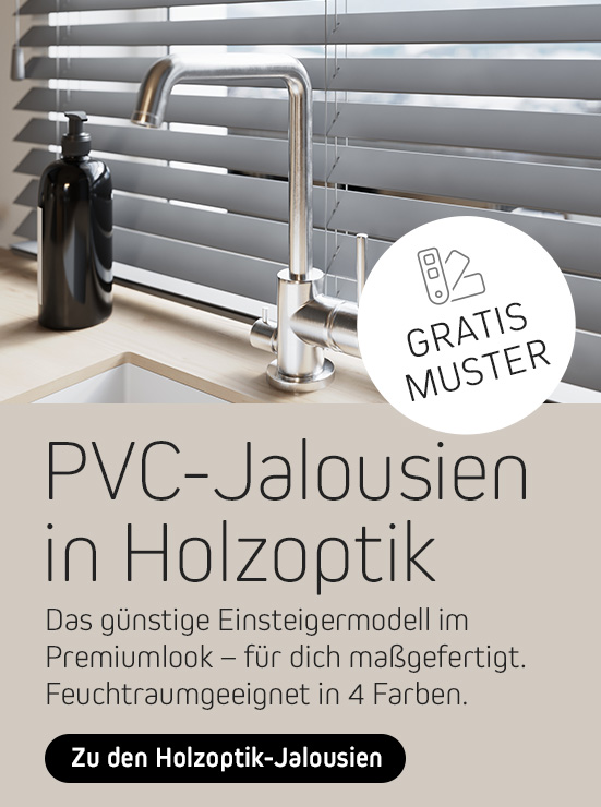 pvc jalousie in holzoptik