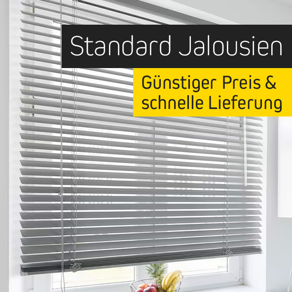 Jalousien in Standardgrößen