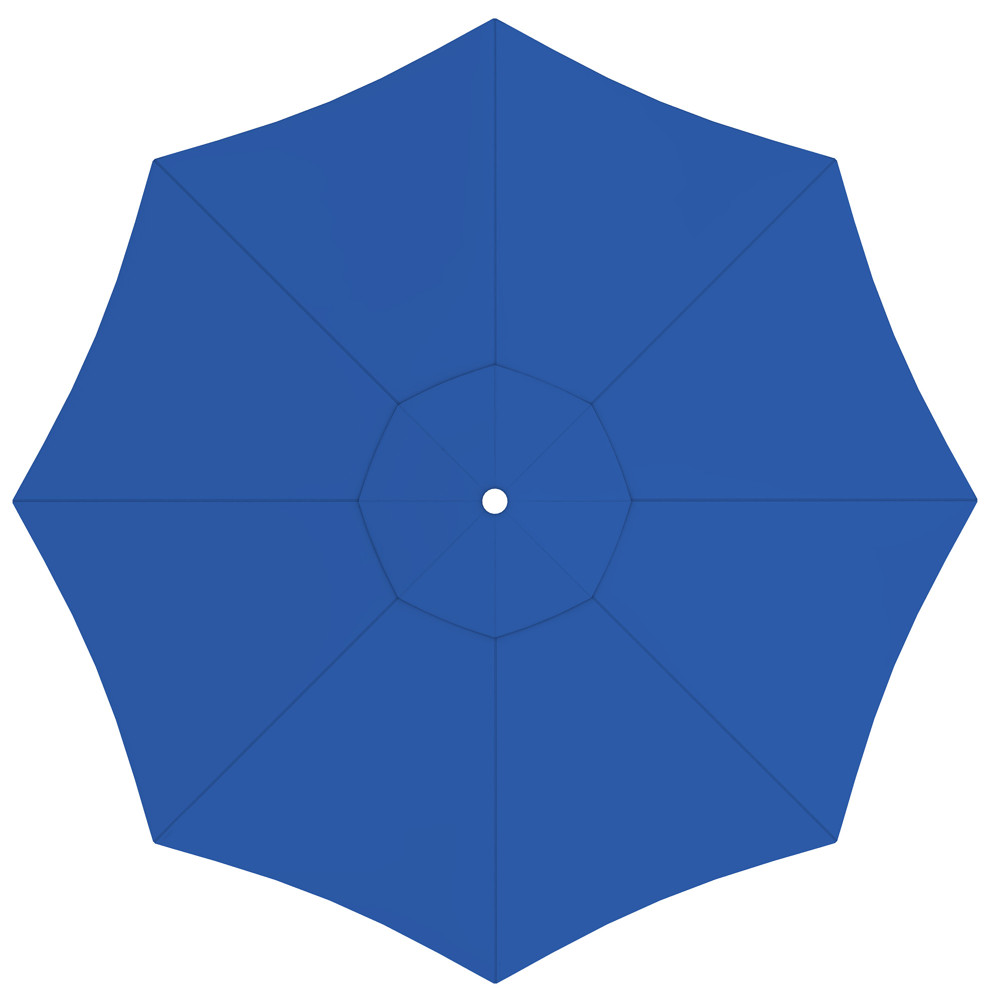 Copertura per ombrellone Interpara | 3,5 m, rotondo, blu