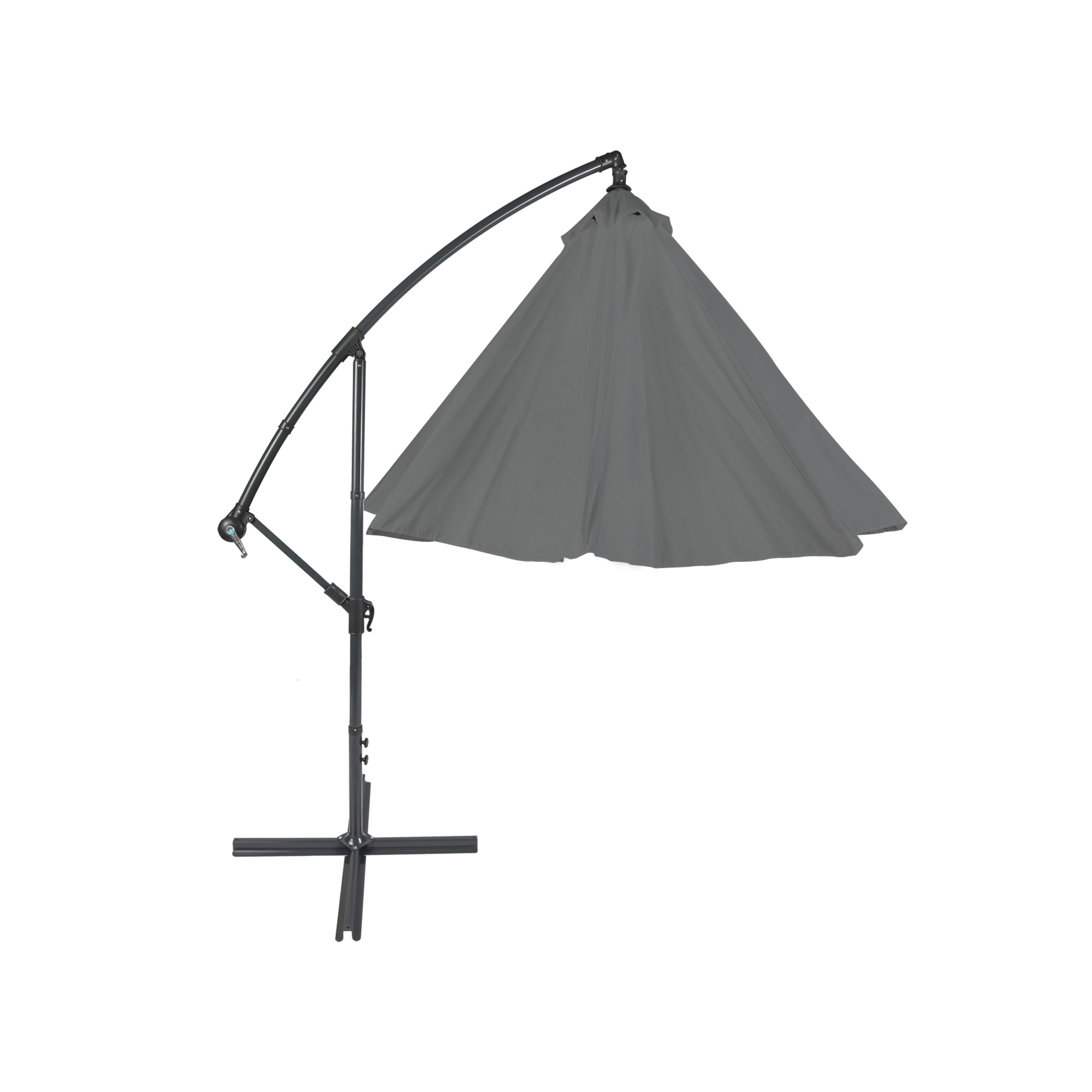 parabanana Ampelschirm | 3 m, rund, grau 