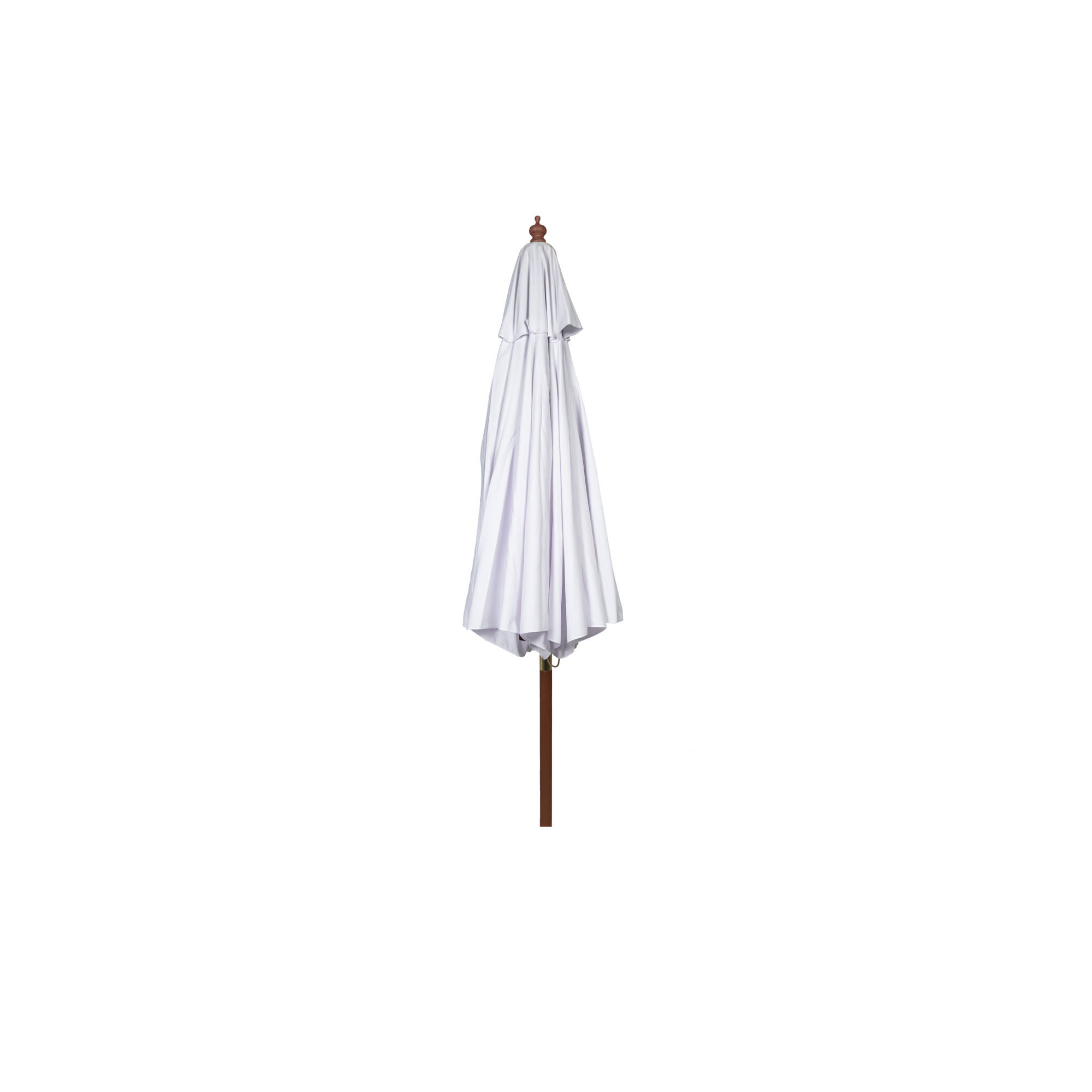 Knickbarer Holz-Sonnenschirm von paramadera, geschlossen, mit geradem Stab