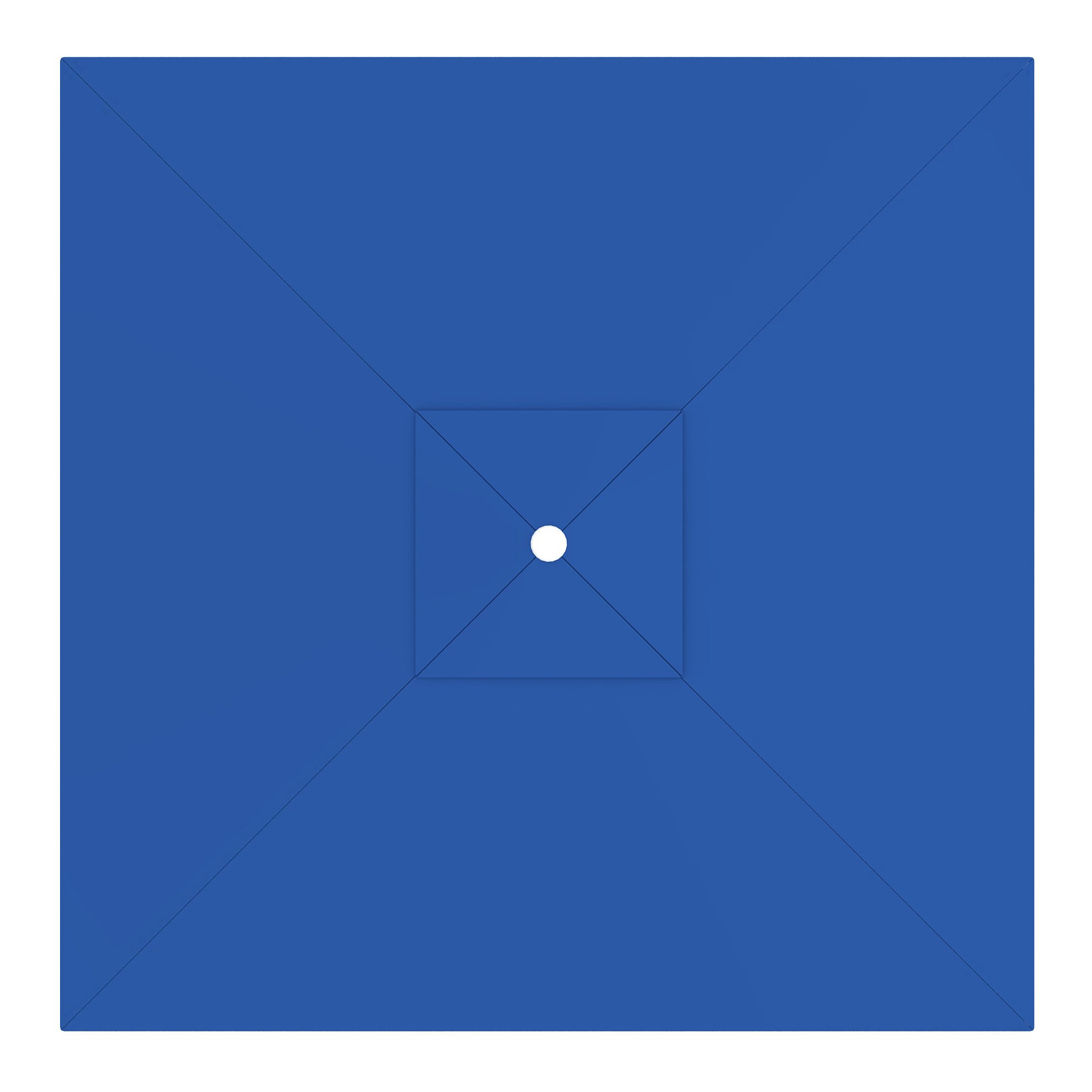 Copertura per ombrellone Interpara | 3 x 3 m, quadrato, blu