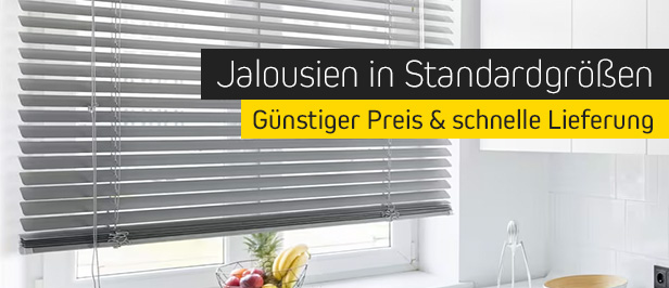 Jalousien in Standardgrößen