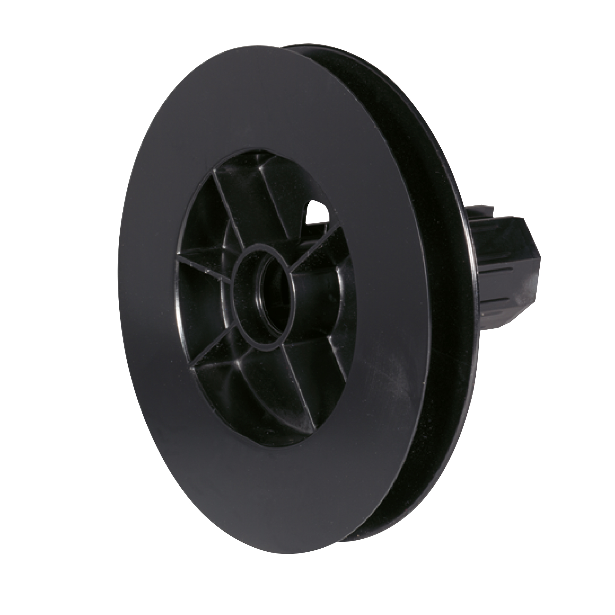Gurtscheibe mit Walzenkapsel für Rollladenwelle 8-Kant SW40 LANG | Ø 138 mm, m. Kugellageraufnahme