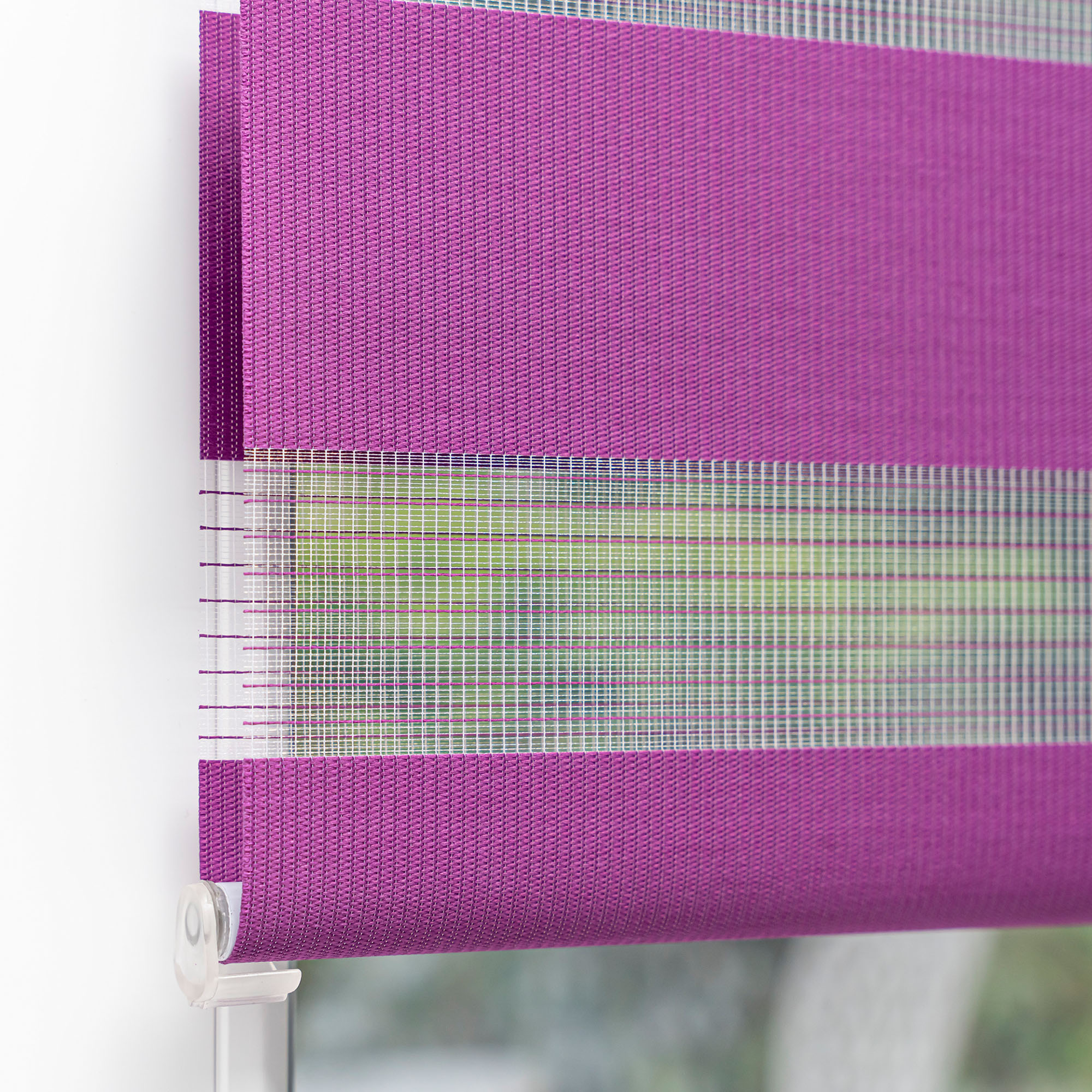 Klemmfix Doppelrollo / Duo Rollo | 45 x 150 cm, aubergine 