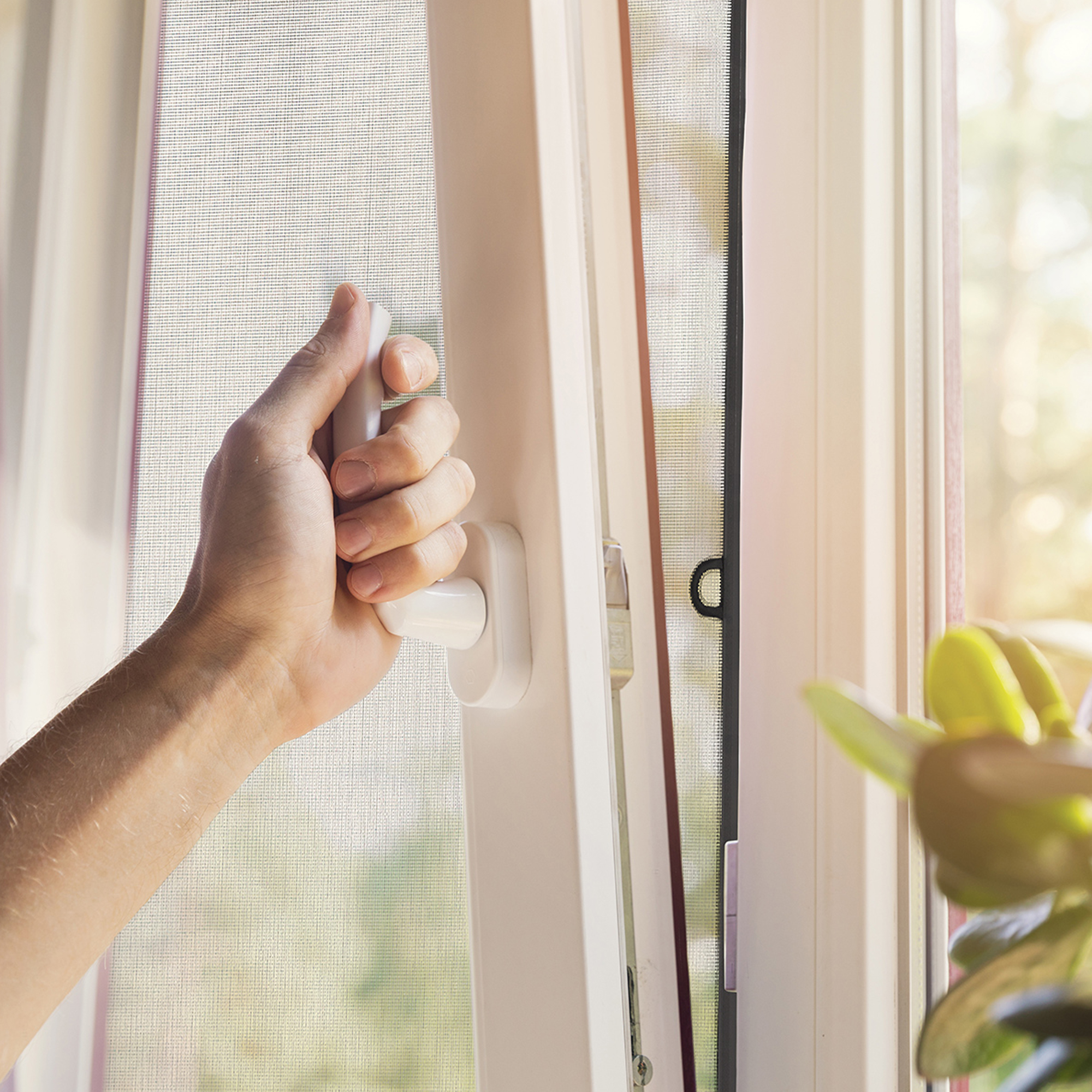 Insektenschutz-Spannrahmen SlimLine für Fenster | 60 x 150 cm, weiß 